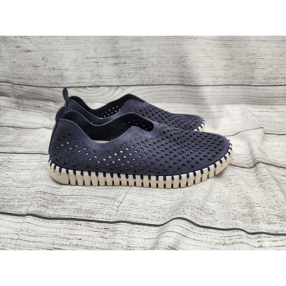 Navy Blue Women's Slip-On Shoes